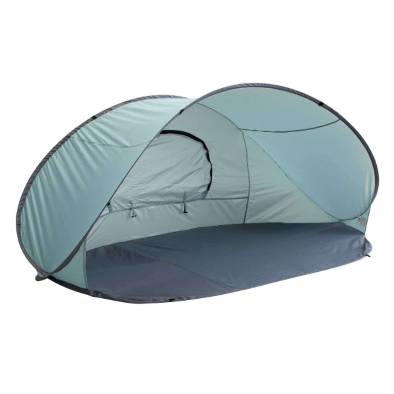 Pop Up Beach Tent Sun Shelter Upf 50+ Water-Resistant Blue Gray 88" X 46" X 40"